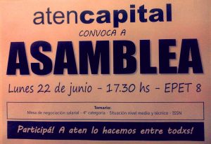 Lee más sobre el artículo lunes 22 de junio: asamblea