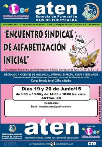 Lee más sobre el artículo IMPORTANTE: ENCUENTRO DE ALFABETIZACIÓN EN CUTRAL CO