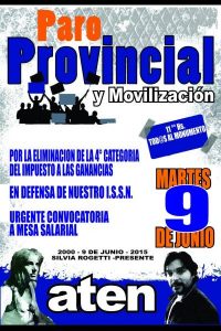 Lee más sobre el artículo 9 de Junio: Paro Provincial