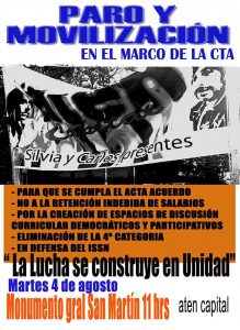 Lee más sobre el artículo 4 de agosto:paro y movilización