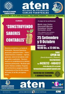 Lee más sobre el artículo Nueva actividad de formación: «Construyendo saberes contables»