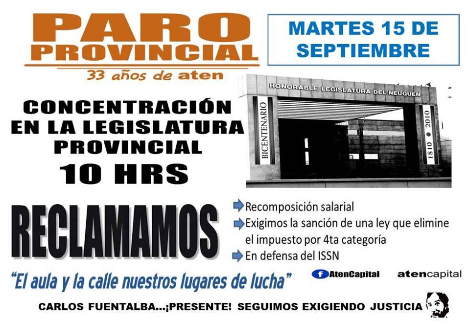 Lee más sobre el artículo El 15 de Septiembre Aten va a la Legislatura