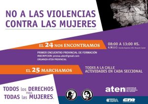 Lee más sobre el artículo Contra la violencia hacia las mujeres, el 25 marchamos