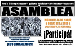 Lee más sobre el artículo Miércoles 16 de marzo: Asamblea