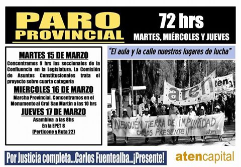 Lee más sobre el artículo 15, 16 y 17 de marzo: Paro