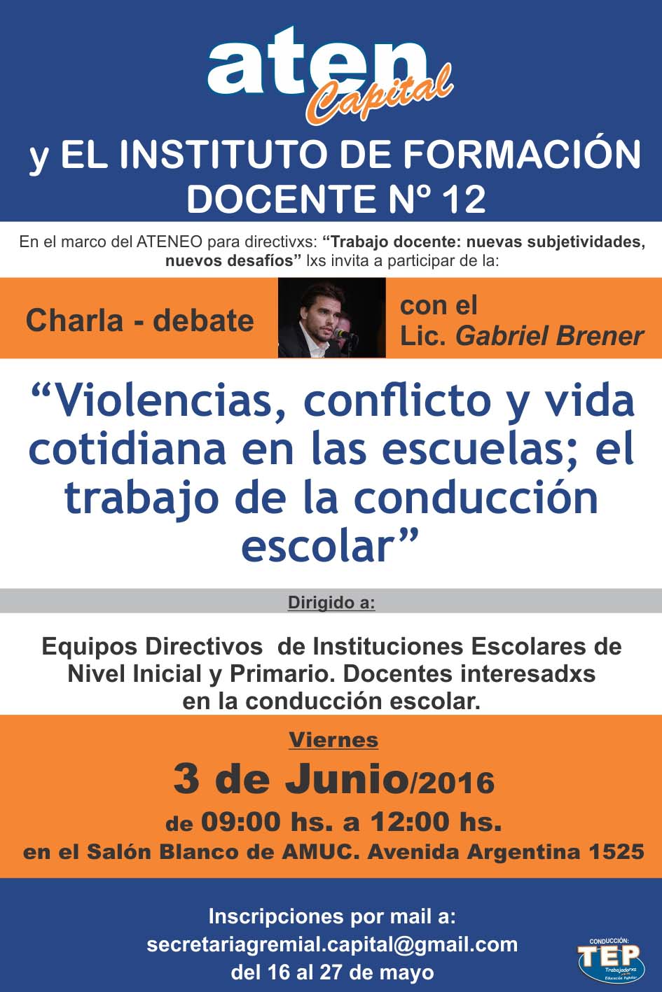 Lee más sobre el artículo Atención: nueva instancia de formación y debate