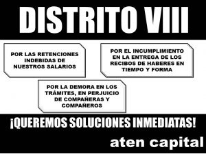 Lee más sobre el artículo Reclamo en las puertas del Distrito VIII