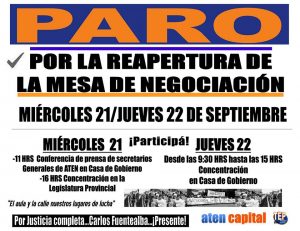 Lee más sobre el artículo 21 y 22 de septiembre: PARO