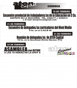 Lee más sobre el artículo ACTIVIDADES PARA EL MES DE FEBRERO/2017