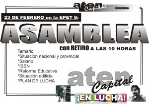Lee más sobre el artículo Concurramos masivamente a la ASAMBLEA el 23 de febrero