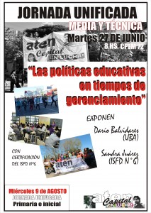 Lee más sobre el artículo JORNADA UNIFICADA DEL NIVEL MEDIO (27 de junio) NIVEL PRIMARIO E INICIAL (9 de agosto)