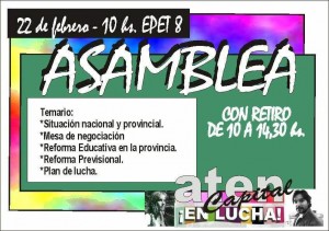 Lee más sobre el artículo ¡¡¡TODAS/OS A LAS ASAMBLEAS!!!