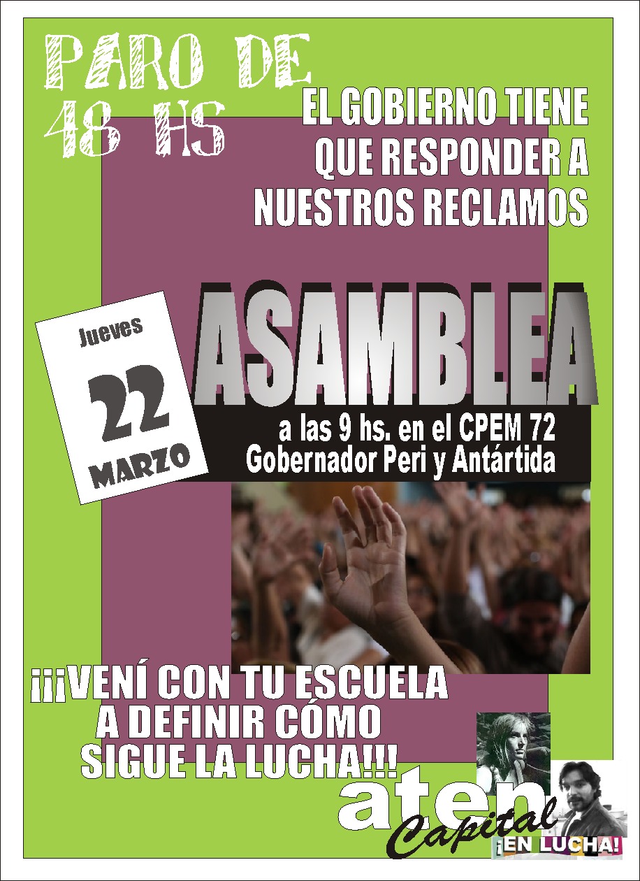 En este momento estás viendo Mociones de la asamblea del 22 de marzo