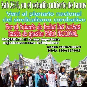 Lee más sobre el artículo ATEN CAPITAL impulsa la unificación de las luchas contra el ajuste y el FMI.