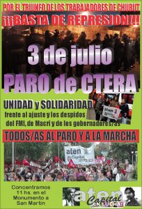 Lee más sobre el artículo Solidaridad con los trabajadores de CHUBUT!!!