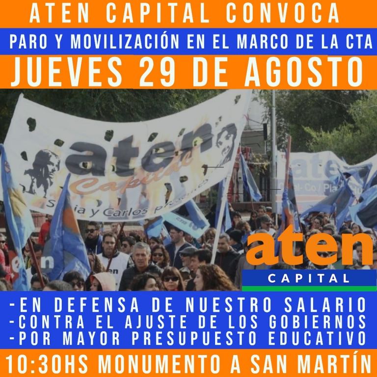 Lee más sobre el artículo Jueves 29/08. Todes al Paro!