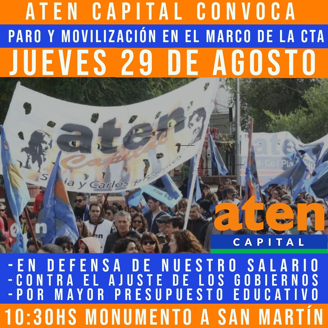 Lee más sobre el artículo Jueves 29/08. Todes al Paro!