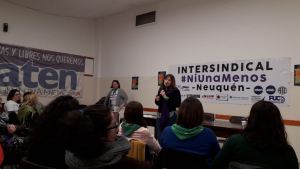 Lee más sobre el artículo ESTELA DÍAZ EN EL MARCO DE LA INTERSINDICAL «NI UNA MENOS» Neuquén.