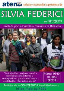 Lee más sobre el artículo Silvia Federici en Neuquén