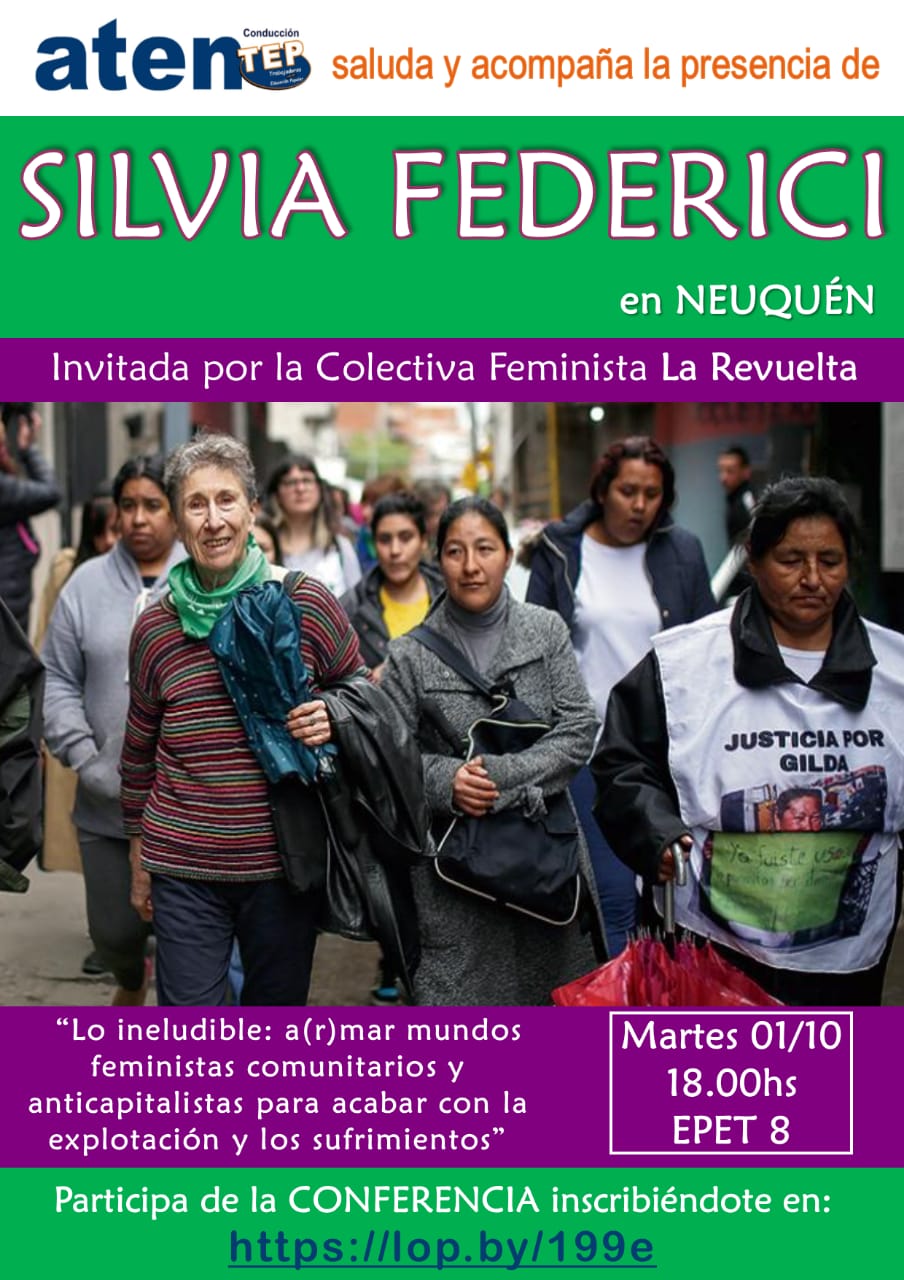 Lee más sobre el artículo Silvia Federici en Neuquén