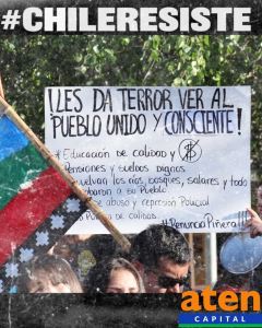 Lee más sobre el artículo CHILE RESISTE! Toda nuestra solidaridad con nuestro hermano pueblo chileno