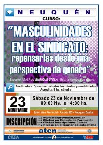 Lee más sobre el artículo EL SINDICATO Y LAS NUEVAS MASCULINIDADES