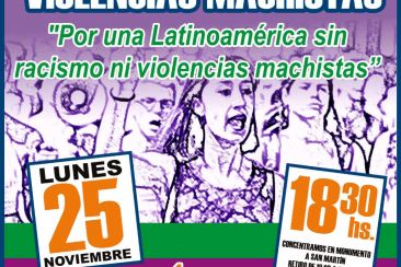 "Por una Latinoamérica sin racismo ni violencias machistas"