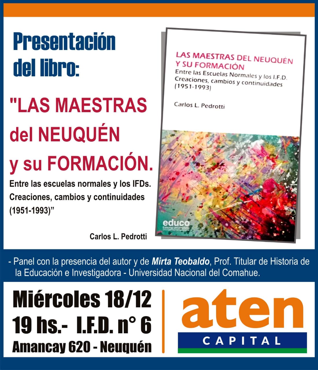 En este momento estás viendo PRESENTACIÓN: «Las maestras y su formación» de Carlos Pedrotti