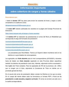 Lee más sobre el artículo INSTRUCTIVO PARA COBERTURA DE HORAS Y CARGOS