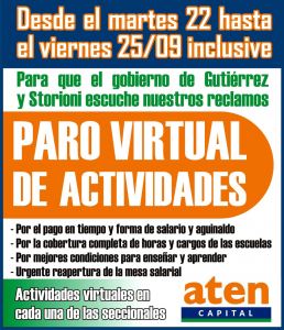 Lee más sobre el artículo Paro virtual de aten