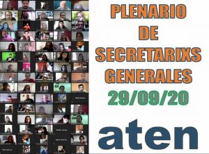 Lee más sobre el artículo #aten – RESOLUCIONES DEL PLENARIO DE SECRETARIXS GENERALES – 29/09/2020