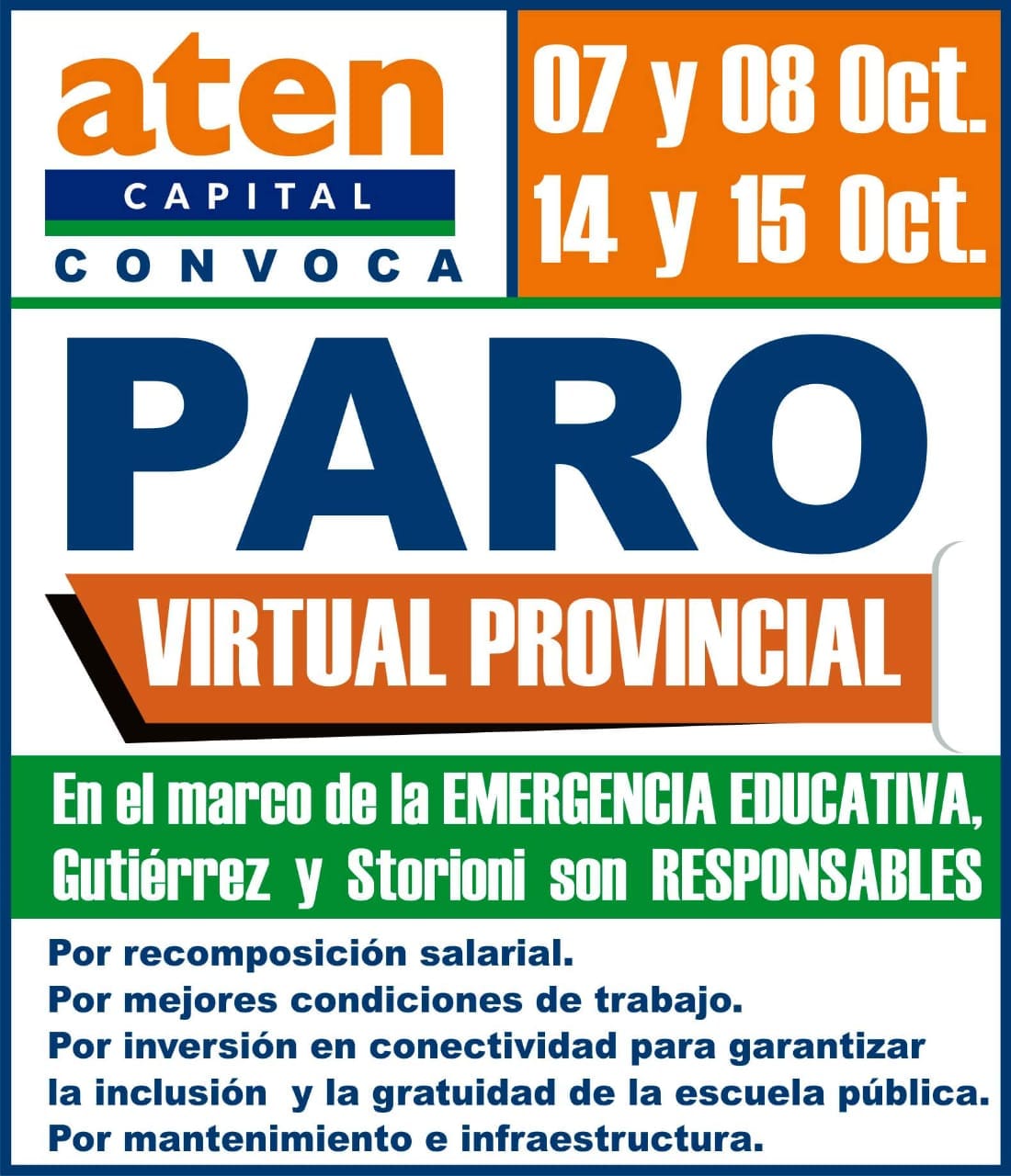 En este momento estás viendo TODES AL PARO VIRTUAL PROVINCIAL!