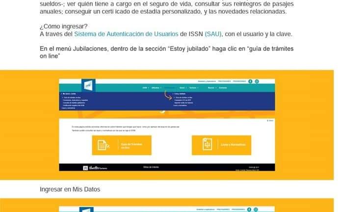 Instructivo para acceder al sitio "Mis Datos" Jubiladas/os ISSN!!