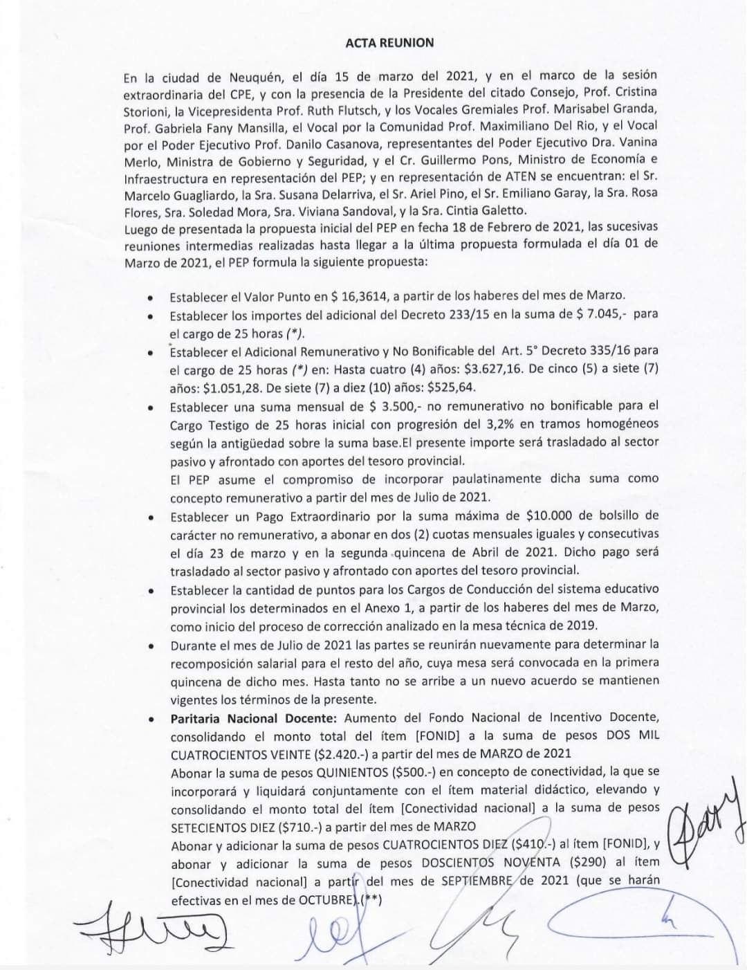 En este momento estás viendo Compartimos el último ACTA ACUERDO junto con sus anexos