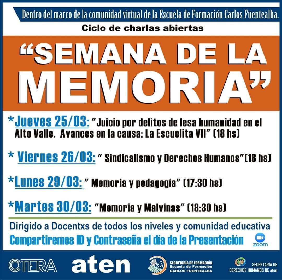 Lee más sobre el artículo SEMANA DE LA MEMORIA