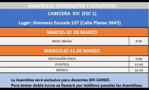 Lee más sobre el artículo CRONOGRAMA DE ASAMBLEAS PRESENCIALES DE NIVEL INICIAL Y ÁREAS ESPECIALES (Ed. Física, Música y Plástica)