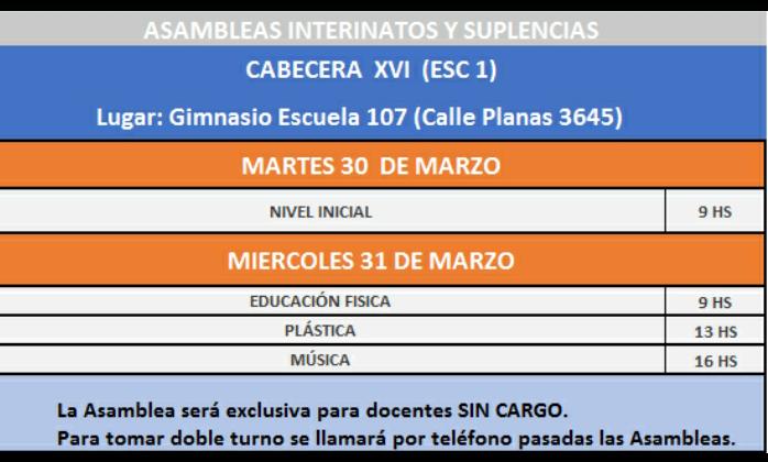 Lee más sobre el artículo CRONOGRAMA DE ASAMBLEAS PRESENCIALES DE NIVEL INICIAL Y ÁREAS ESPECIALES (Ed. Física, Música y Plástica)