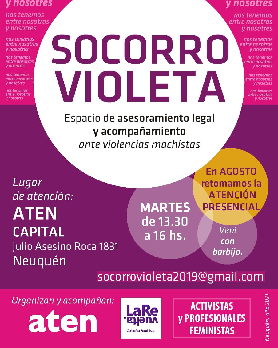 En este momento estás viendo NUEVO HORARIO SOCORRO VIOLETA
