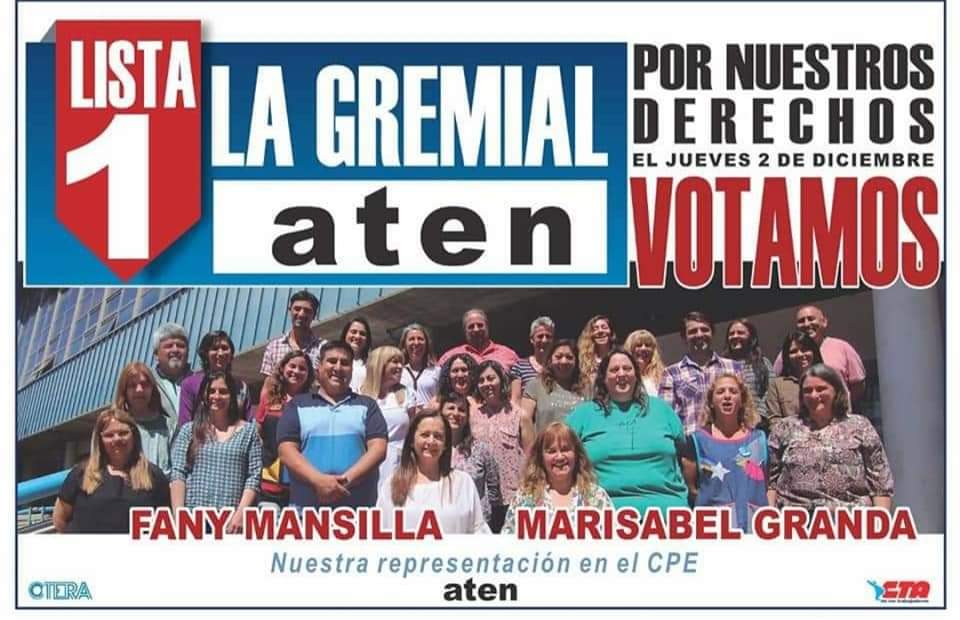 Lee más sobre el artículo EL 2 DE DICIEMBRE, VOTAMOS LA LISTA 1 Consultá el padrón para saber dónde votás