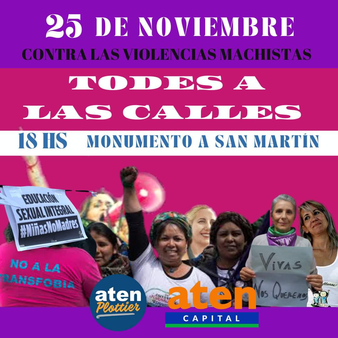 Lee más sobre el artículo Mañana 25 de noviembre, todas a las calles! (con retiro para el turno vespertino)