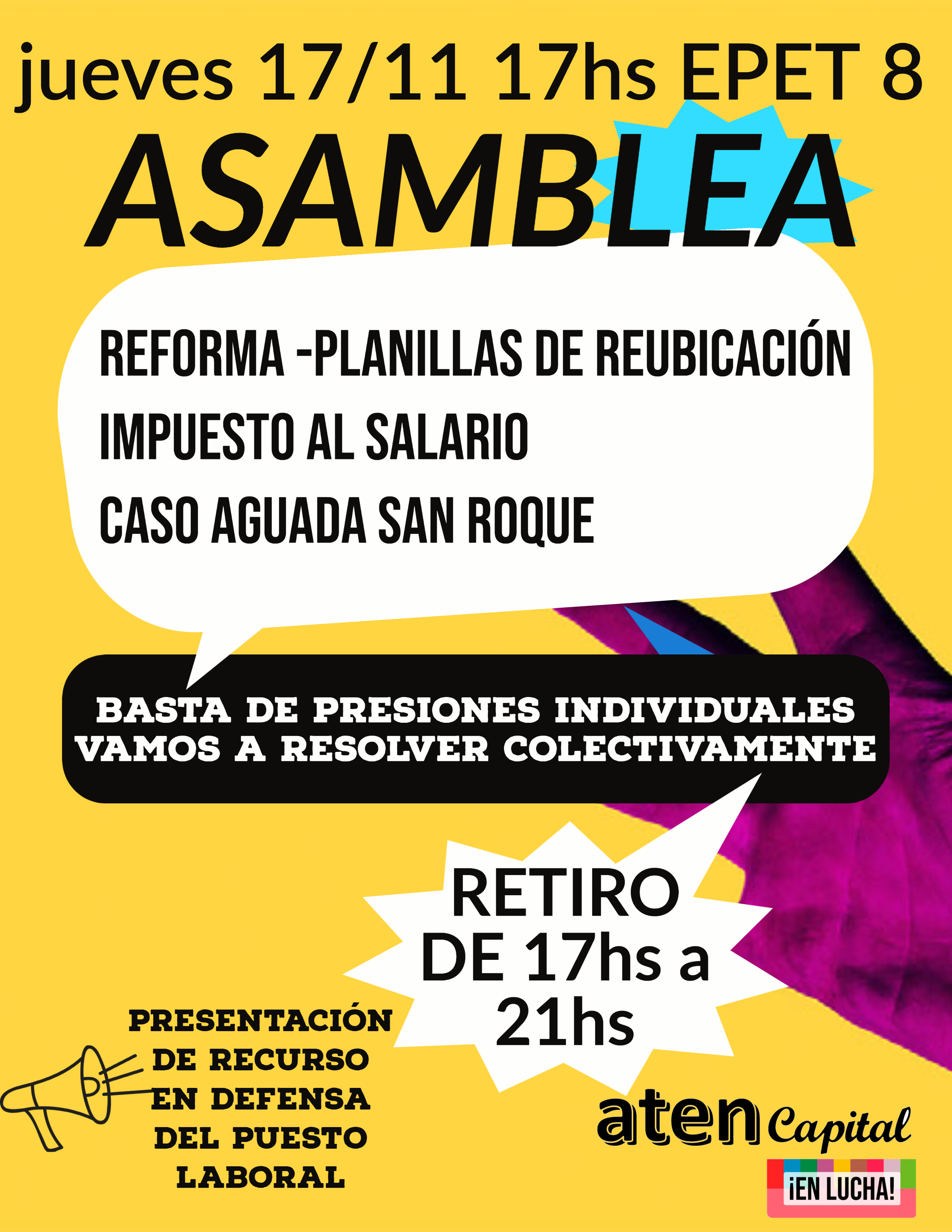 ASAMBLEA JUEVES 17/11
